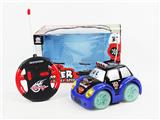 OBL870758 - FOUR WAY REMOTE CONTROL BRIGHT WHEEL MUSIC LIGHT CARTOON CAR