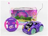 OBL870764 - FOUR WAY REMOTE CONTROL BRIGHT WHEEL MUSIC AND LIGHT CARTOON CAR