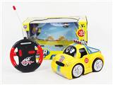 OBL870774 - FOUR WAY REMOTE CONTROL BLACK WHEEL LIGHT CARTOON CAR