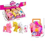 OBL871043 - ENAMEL POWDER YELLOW AND WHITE HORSE