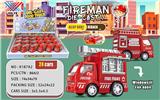 OBL871083 - 1:64回力合金迷你消防车