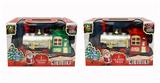 OBL871098 - ELECTRIC 10,000-WAY LIGHT MUSIC SMOKE CHRISTMAS LOCOMOTIVE (GREEN)