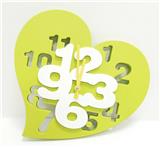 OBL871724 - Three-dimensional digital peach heart wall clock