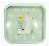 OBL871800 - Square simple pattern scanning wall clock