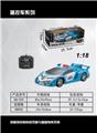 OBL872246 - 1:18 Four-way remote control car Ferrari LF police car / Lamborghini poison police car lights