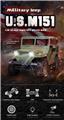 OBL872351 - 2.4Ghz 4wd electric 1:14m151 military off-road jeep