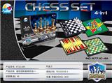 OBL873639 - 磁性国际象棋四合一