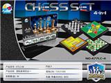 OBL873649 - 磁性国际象棋四合一