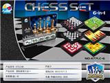 OBL873650 - 磁性国际象棋六合一