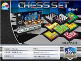 OBL873651 - 磁性国际象棋八合一