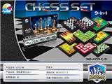 OBL873652 - 磁性国际象棋九合一