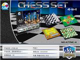 OBL873655 - 磁性国际象棋四合一