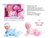 OBL873992 - 11 INCH ELECTRIC SINGING AND CRAWLING DOLL