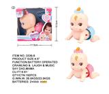 OBL874010 - 4.5-INCH ELECTRIC SINGING AND CRAWLING DOLL