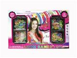 OBL874113 - COLORFUL RUBBER BAND WOVEN BRACELET