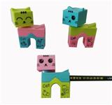 OBL875164 - BUILDING BLOCK CAT PENCIL SHARPENER