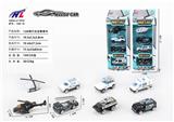 OBL876196 - 1:64滑行合金警察车