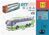 OBL876353 - 1:30 FOUR-WAY LIGHT SIMULATION BUS REMOTE CONTROL CAR