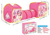 OBL876480 - THREE IN ONE CARD UNICORN GAME HOUSE TUNNEL CLIMBING TENT