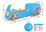 OBL876497 - THREE IN ONE SHARK BABY TENT TUNNEL CLIMBING GAME HOUSE