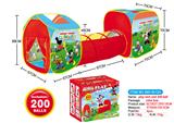 OBL876513 - 3 IN 1 DISNEY CHILDRENS TENT WITH 200 6CM OCEAN BALLS