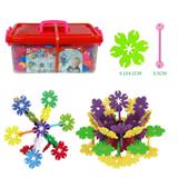 OBL877051 - 4.1CM树叶雪花积木大收纳盒1500PCS