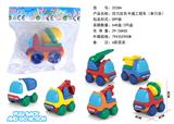 OBL877224 - HUILI SOLID COLOR CARTOON ENGINEERING VEHICLE (SINGLE)