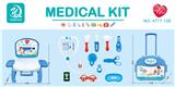 OBL877409 - LUGGAGE MEDICAL SET 13PCS PINK BLUE