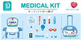 OBL877410 - LUGGAGE MEDICAL SET 13PCS PINK BLUE