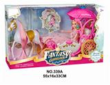 OBL877799 - STATIC MEDIUM HORSE AND HIGH BODY AND 29CM BODY DOLL