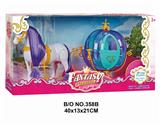 OBL877820 - ELECTRIC PONY AND PUMPKIN CART