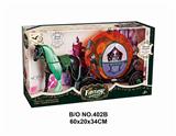 OBL877822 - ELECTRIC HORSE AND PUMPKIN CART