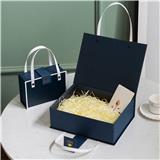 OBL880199 - BLUE WHITE-SIDED SUITCASE - LARGE