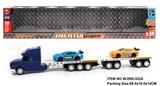 OBL880432 - INERTIA TRACTOR TOWING 2 RACING CARS