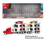 OBL880436 - INERTIAL TRACTOR TOWS 8 PICKUP TRUCKS 2 CARS