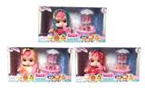 OBL881530 - 10 INCH OPEN WINDOW BOX GLUE BODY DRINKING WATER TEARS FRUIT CRYING DOLL