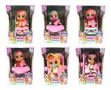 OBL881536 - 6 INCH OPEN WINDOW BOX SOLID WILL SHED TEARS FRUIT CRYING DOLL