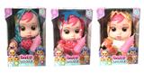 OBL881556 - 10 INCH OPEN WINDOW BOX GLUE BODY DRINKING WATER TEARS FRUIT CRYING DOLL