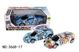 OBL881726 - 4-WAY REMOTE CONTROL GRAFFITI FERRARI RACING CAR