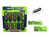 OBL882437 - SLIDING METAL CAR 10PCS