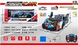 OBL882582 - 1: 12 FIVE WAY REMOTE CONTROL ONE BUTTON DOUBLE DOOR SIMULATION GRAFFITI POISON CAR