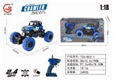 OBL884400 - 2.4GHZ1:18 FOUR-WAY LIGHT CONVERTIBLE JEEP CLIMBING POLICE CAR