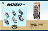 OBL885464 - 6只城市合金军事小车