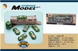 OBL885481 - 合金农夫系列双层运输车配2只合金车子