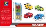 OBL885781 - 4款合金回力Q版跑车（4PCS）