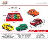 OBL885796 - 4款合金回力SUV赛车（12PCS）
