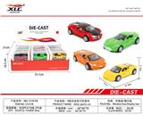 OBL885822 - 4款合金回力仿真车（2油合金消防车（24PCS）