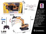 OBL886250 - 1: 24 one button demonstration of rocker arm six way engineering excavator remote control vehicle