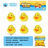 OBL886575 - SIX FLAT BILLED DUCKS (WITH BB WHISTLE)