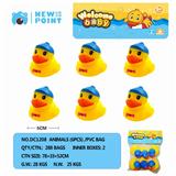 OBL886576 - SIX CAP DUCKS (WITH BB WHISTLE)